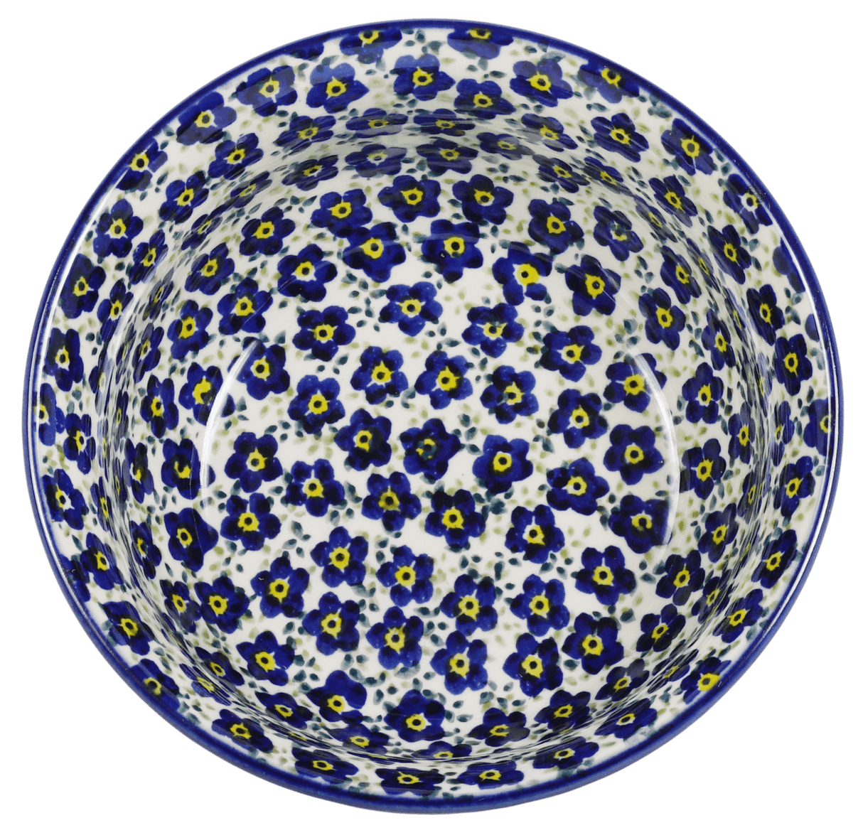 Bowl, Round, 6.5" in "Floral Revival Blue" by Manufaktura | M084U-MKOB