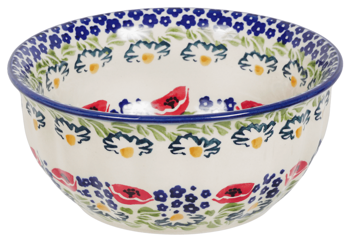 Bowl, Round, 6.5" in "Poppy Parade" by Manufaktura | M084U-P341