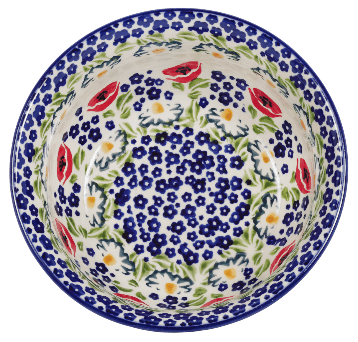 Bowl, Round, 6.5" in "Poppy Parade" by Manufaktura | M084U-P341