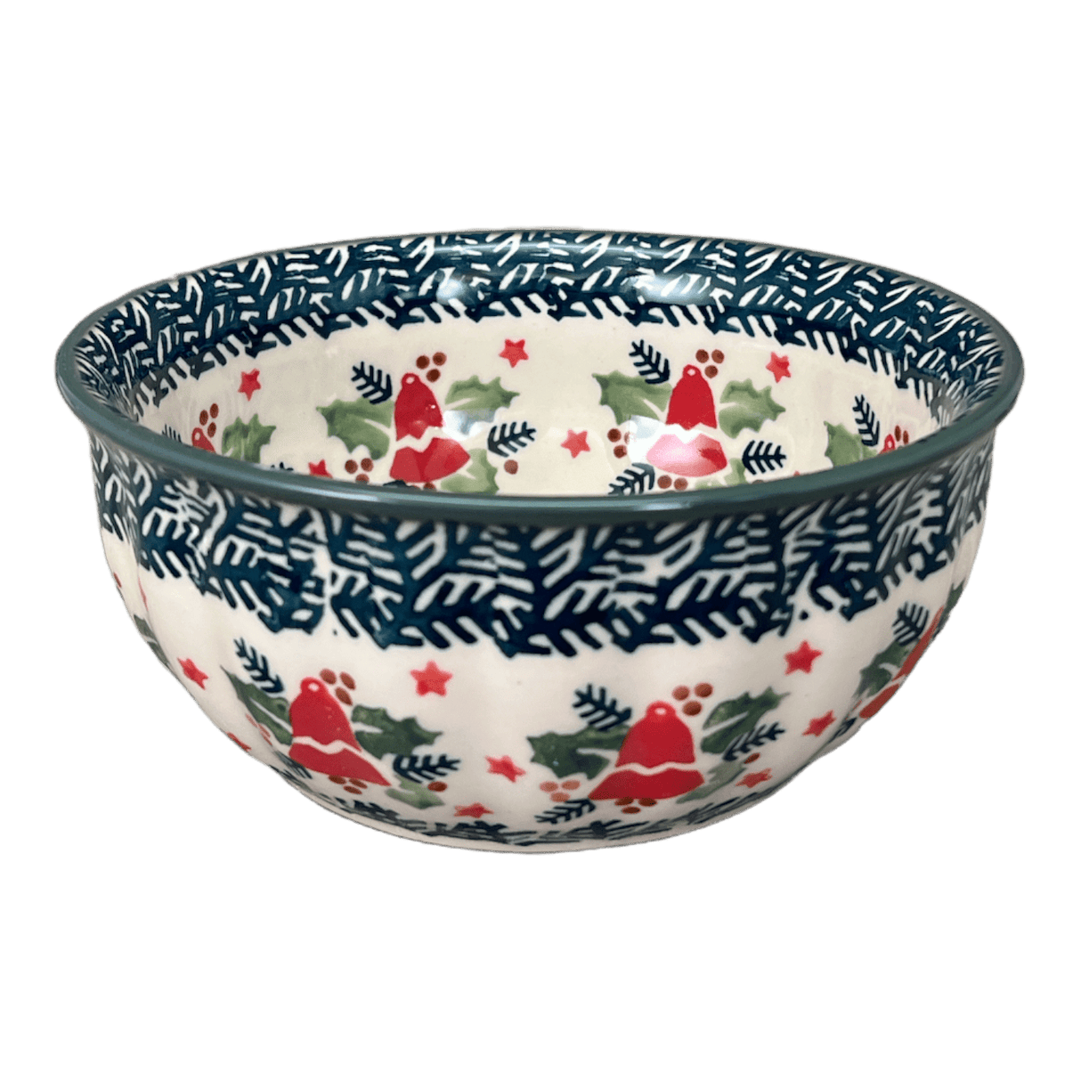 Bowl, Round, 6.5" in "Evergreen Bells" by Manufaktura | M084U-PZDG