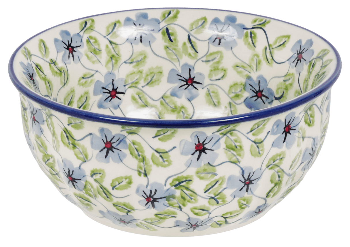 Bowl, Round, 6.5" in "Periwinkle Vine" by Manufaktura | M084U-TAB1