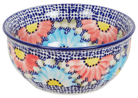 A picture of a Polish Pottery 6.5" Bowl (Fiesta) | M084U-U1 as shown at PolishPotteryOutlet.com/products/65-bowls-fiesta