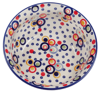 A picture of a Polish Pottery 7.75" Bowl (Bubble Machine) | M085M-AS38 as shown at PolishPotteryOutlet.com/products/7-75-bowl-bubble-machine
