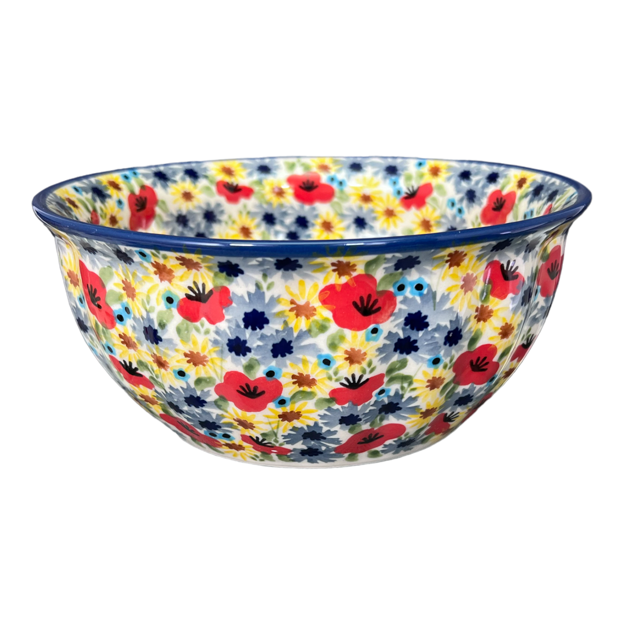 Bowl, Round, 7.75" in "Sunlit Blossoms" by Manufaktura | M085S-AS62