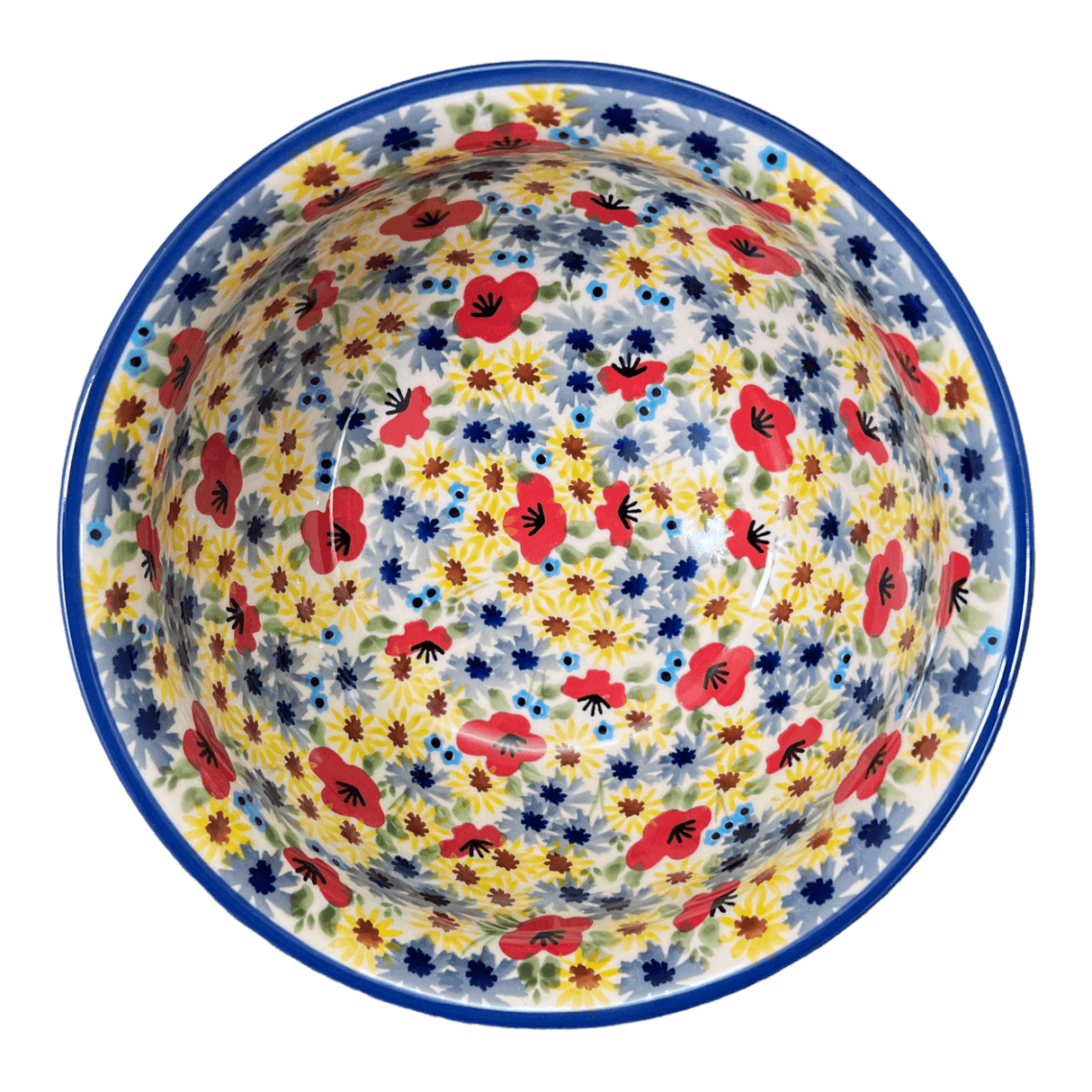 Bowl, Round, 7.75" in "Sunlit Blossoms" by Manufaktura | M085S-AS62