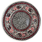 Bowl, Round, 7.75" in "Duet in Black & Red" by Manufaktura | M085S-DPCC