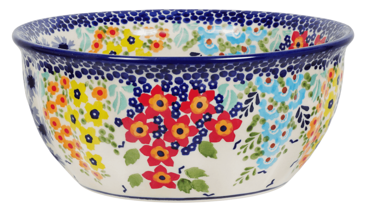 Bowl, Round, 7.75" in "Brilliant Garden" by Manufaktura | M085S-DPLW