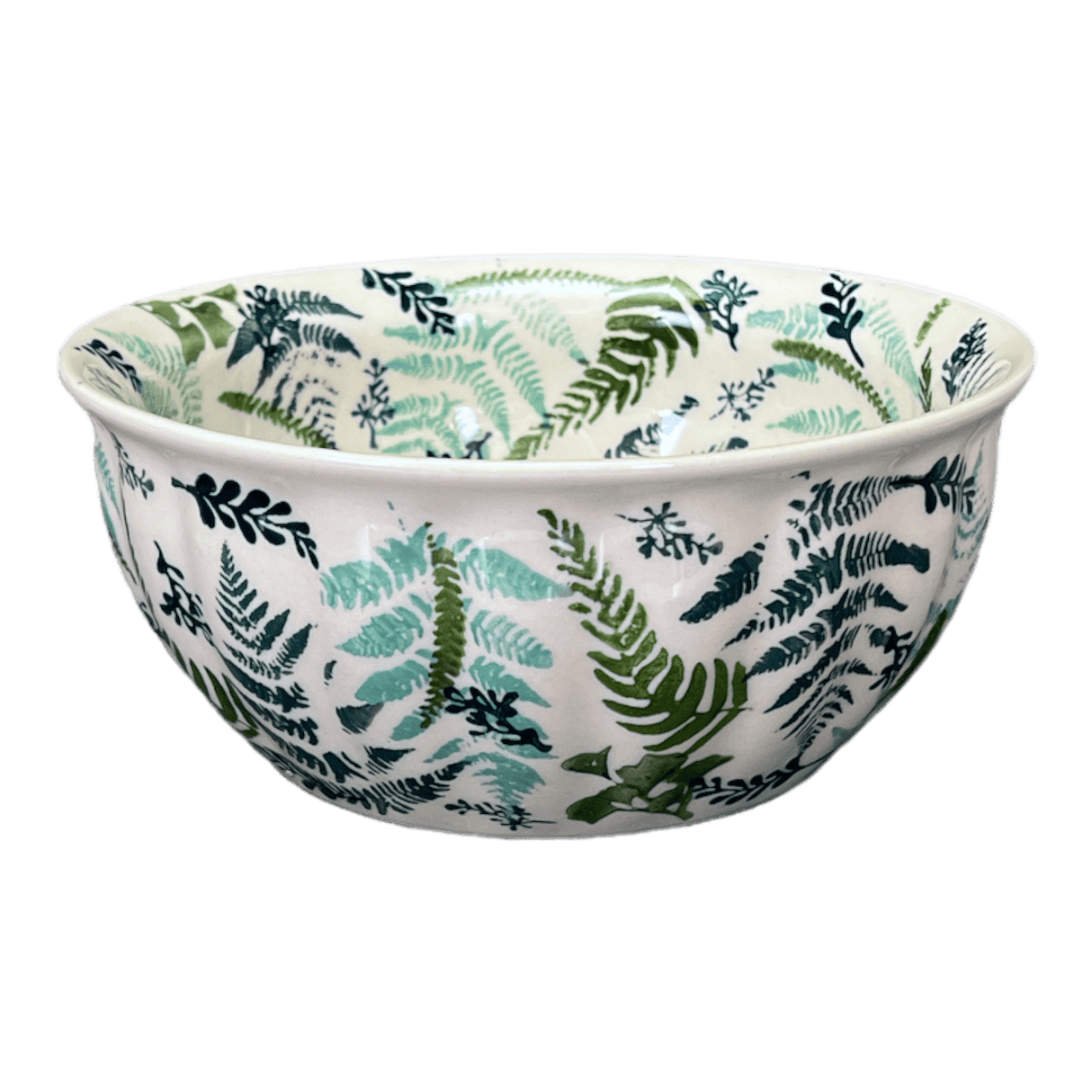 Bowl, Round, 7.75" in "Scattered Ferns" by Manufaktura | M085S-GZ39