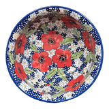 Bowl, Round, 7.75" in "Poppies & Posies" by Manufaktura | M085S-IM02