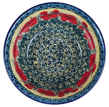 Bowl, Round, 7.75" in "Poppies in Bloom" by Manufaktura | M085S-JZ34