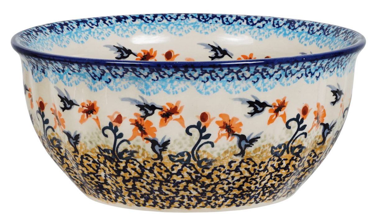 Bowl, Round, 7.75" in "Hummingbird Harvest" by Manufaktura | M085S-JZ35