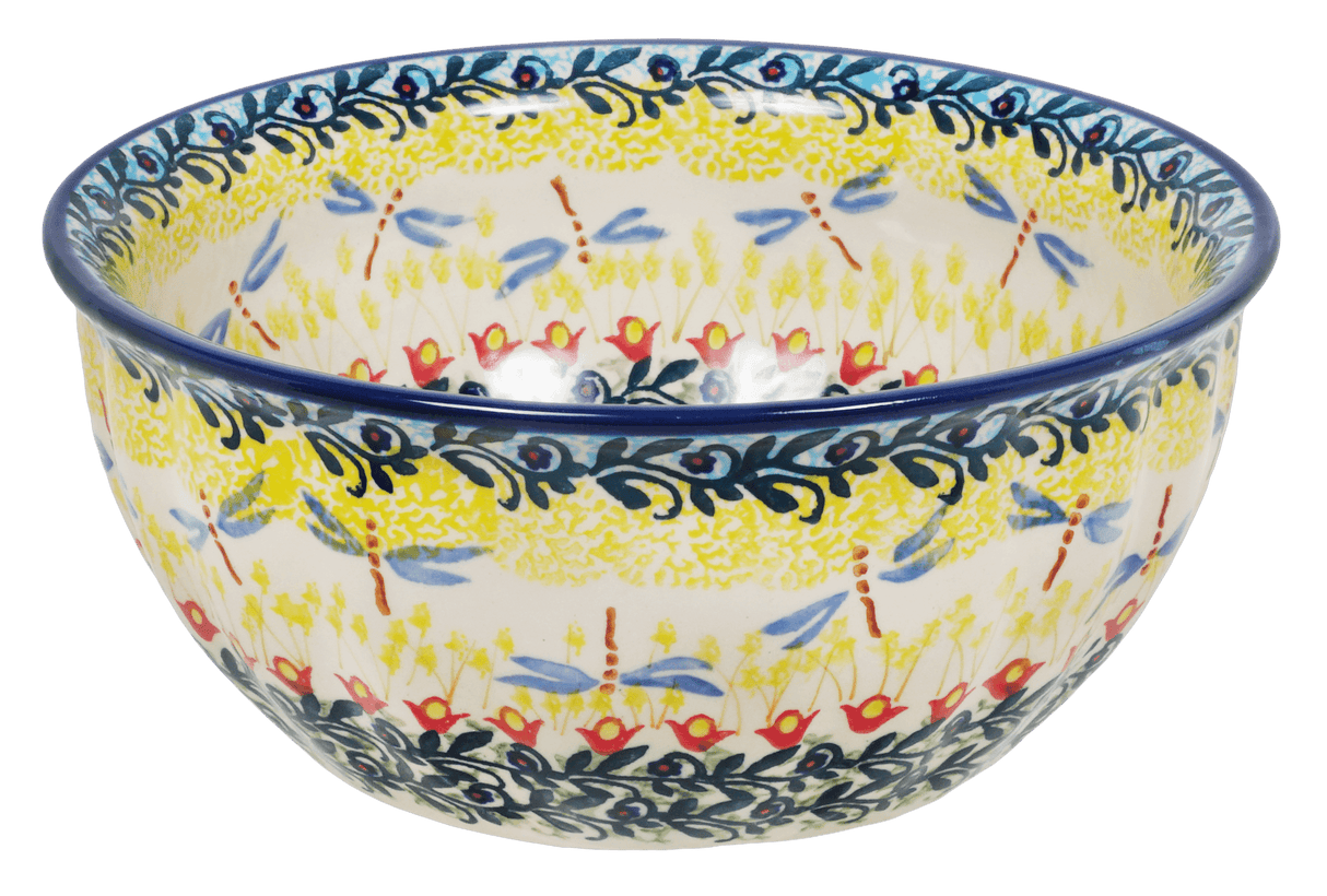 Bowl, Round, 7.75" in "Dragonfly Delight" by Manufaktura | M085S-JZ36