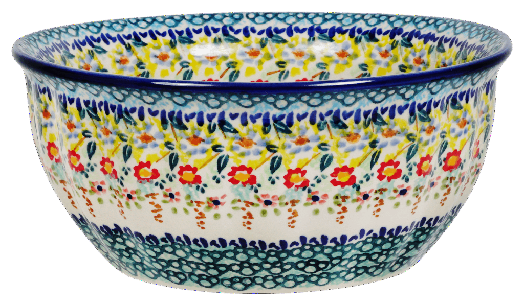 Bowl, Round, 7.75" in "Sunny Border" by Manufaktura | M085S-JZ41