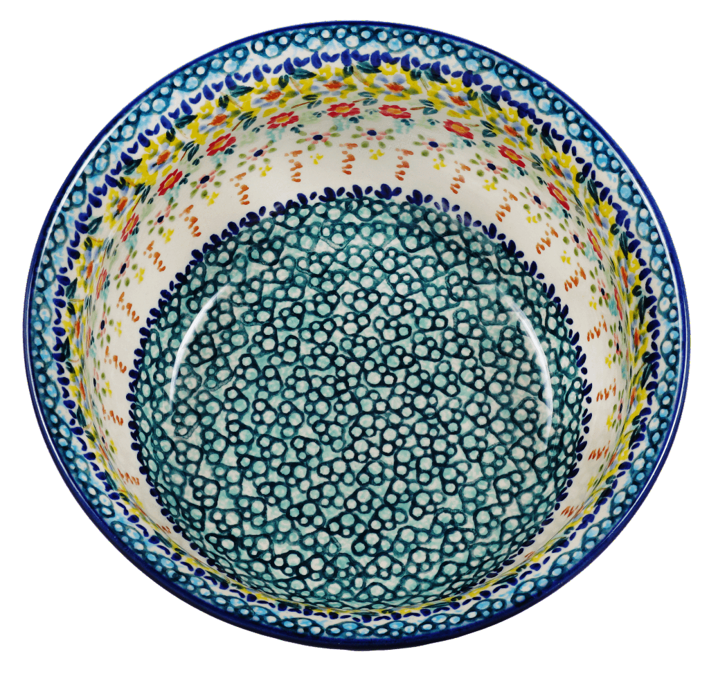 Bowl, Round, 7.75" in "Sunny Border" by Manufaktura | M085S-JZ41