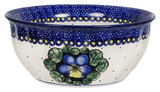 Bowl, Round, 7.75" in "Pansies" by Manufaktura | M085S-JZB