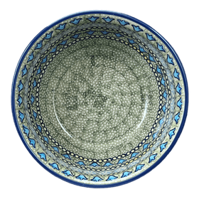 Polish Pottery 7.75" Bowl (Blue Bells) | M085S-KLDN Additional Image at PolishPotteryOutlet.com
