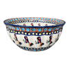 Polish Pottery 7.75" Bowl (Ptak Parade) | M085S-KLP at PolishPotteryOutlet.com
