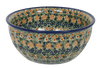 Polish Pottery 7.75" Bowl (Perennial Garden) | M085S-LM at PolishPotteryOutlet.com