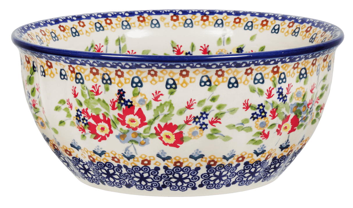 Bowl, Round, 7.75" in "Poppy Persuasion" by Manufaktura | M085S-P265