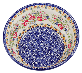 Polish Pottery 7.75" Bowl (Poppy Persuasion) | M085S-P265 Additional Image at PolishPotteryOutlet.com