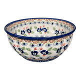 Bowl, Round, 7.75" in "Blue Poppy Persuasion" by Manufaktura | M085S-P269