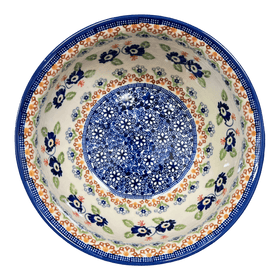 Polish Pottery 7.75" Bowl (Blue Poppy Persuasion) | M085S-P269 Additional Image at PolishPotteryOutlet.com