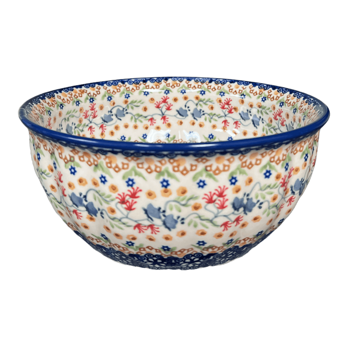 Bowl, Round, 7.75" in "Wildflower Delight" by Manufaktura | M085S-P273