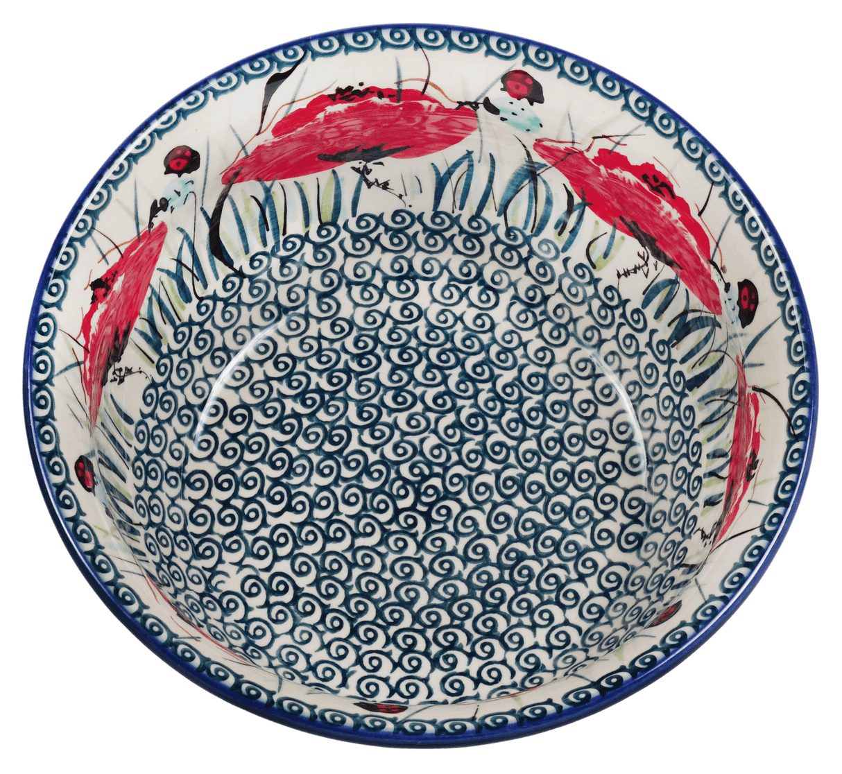 Bowl, Round, 7.75" in "Poppy Paradise" by Manufaktura | M085S-PD01