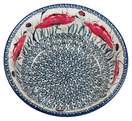 Bowl, Round, 7.75" in "Poppy Paradise" by Manufaktura | M085S-PD01