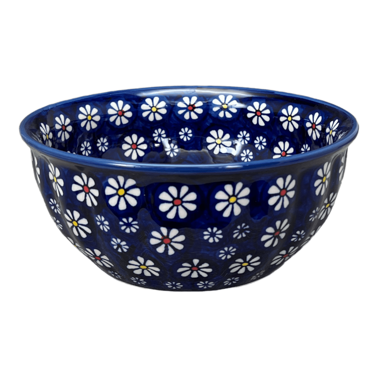 Bowl, Round, 7.75" in "Midnight Daisies" by Manufaktura | M085S-S002