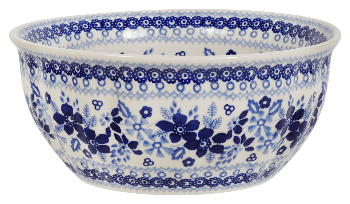 Bowl, Round, 7.75" in "Duet in Blue" by Manufaktura | M085S-SB01