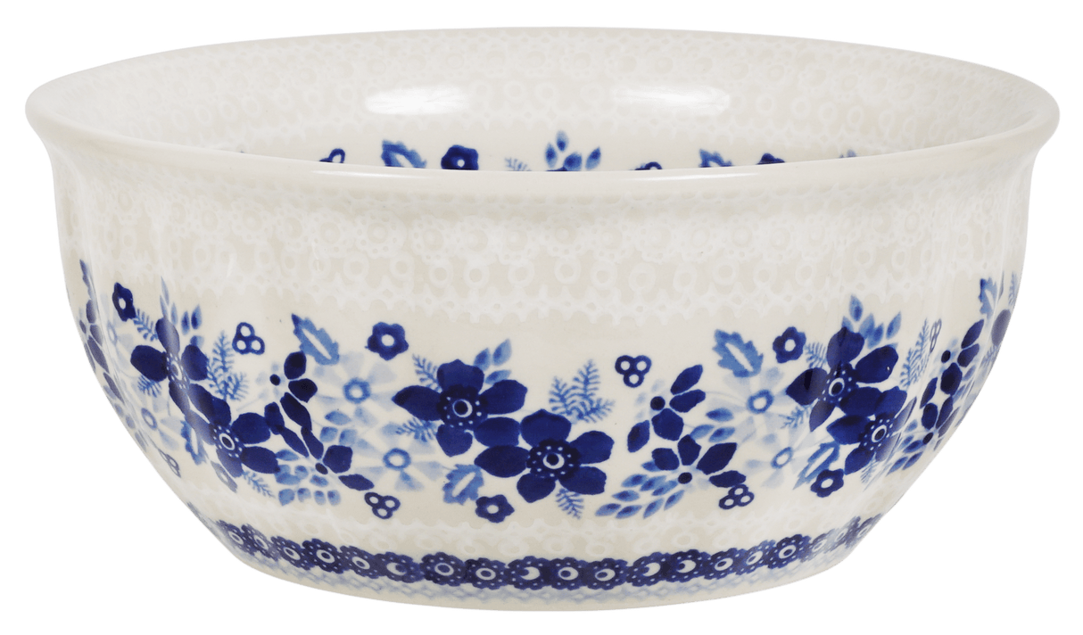 Bowl, Round, 7.75" in "Duet in Blue & White" by Manufaktura | M085S-SB04