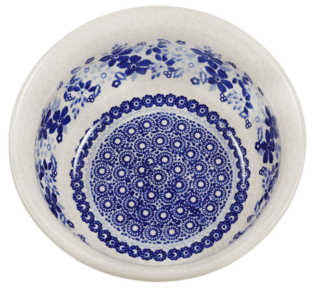 Bowl, Round, 7.75" in "Duet in Blue & White" by Manufaktura | M085S-SB04