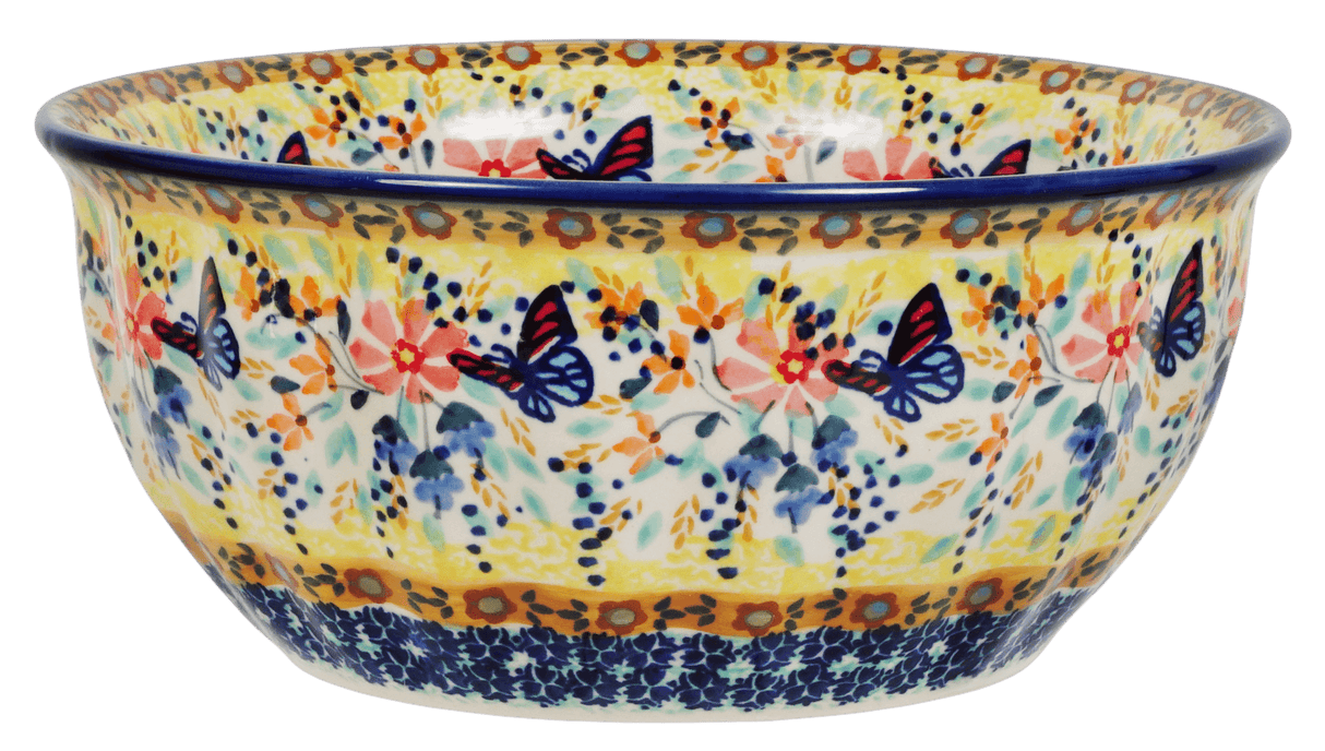 Bowl, Round, 7.75" in "Butterfly Bliss" by Manufaktura | M085S-WK73