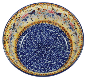 Polish Pottery 7.75" Bowl (Butterfly Bliss) | M085S-WK73 Additional Image at PolishPotteryOutlet.com