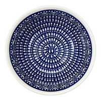 A picture of a Polish Pottery 7.75" Bowl (Gothic) | M085T-13 as shown at PolishPotteryOutlet.com/products/7-75-bowl-gothic-m085t-13