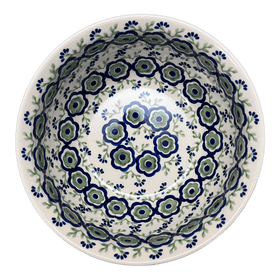 Polish Pottery 7.75" Bowl (Green Tea Garden) | M085T-14 Additional Image at PolishPotteryOutlet.com