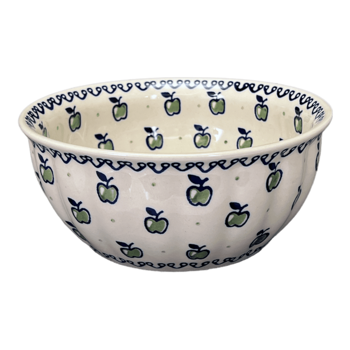 Bowl, Round, 7.75" in "Green Apple" by Manufaktura | M085T-15