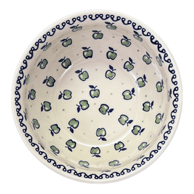 Polish Pottery 7.75" Bowl (Green Apple) | M085T-15 Additional Image at PolishPotteryOutlet.com