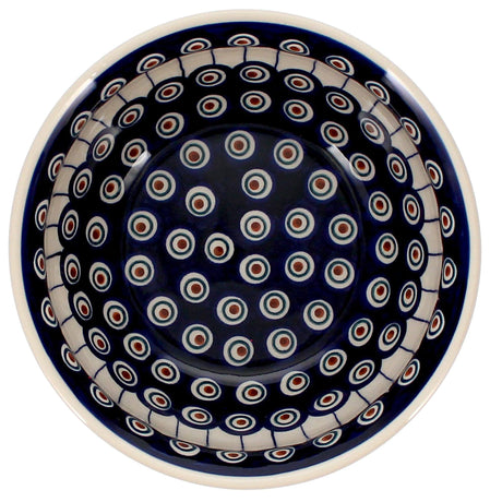 Bowl, Round, 7.75" in "Peacock in Line" by Manufaktura | M085T-54A