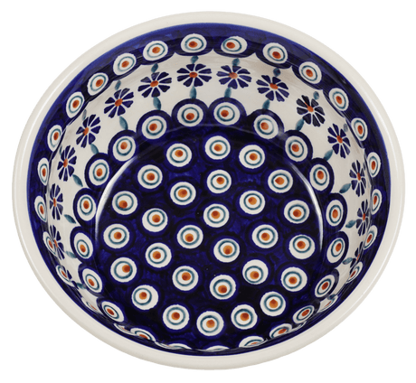 Bowl, Round, 7.75" in "Floral Peacock" by Manufaktura | M085T-54KK