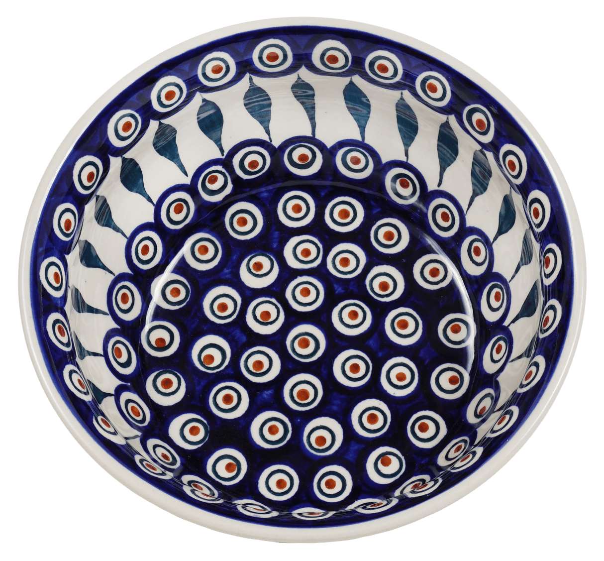 Bowl, Round, 7.75" in "Peacock" by Manufaktura | M085T-54