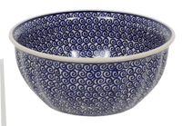 A picture of a Polish Pottery 7.75" Bowl (Riptide) | M085T-63 as shown at PolishPotteryOutlet.com/products/775-bowls-riptide