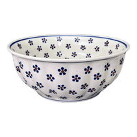 A picture of a Polish Pottery 7.75" Bowl (Petite Floral) | M085T-64 as shown at PolishPotteryOutlet.com/products/7-75-bowl-petite-floral-m085t-64