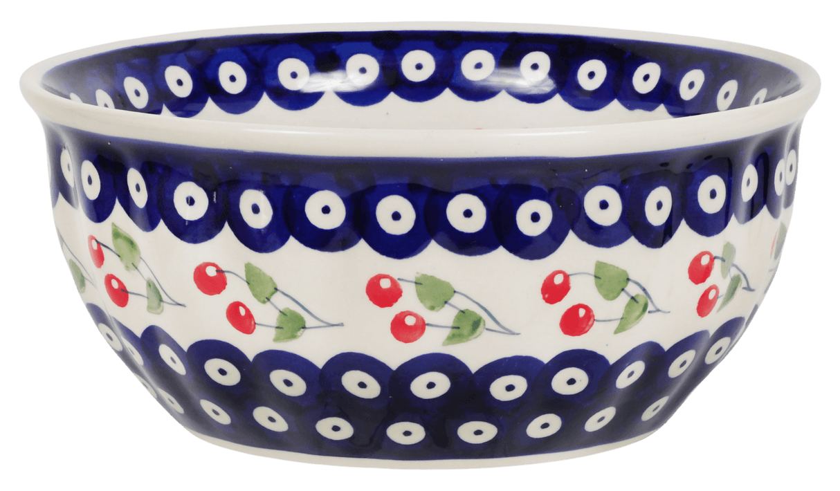 Bowl, Round, 7.75" in "Cherry Dot" by Manufaktura | M085T-70WI