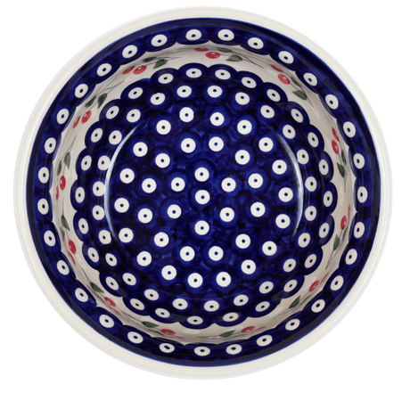 Bowl, Round, 7.75" in "Cherry Dot" by Manufaktura | M085T-70WI