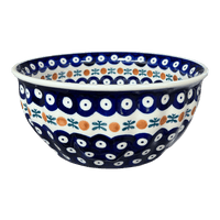 A picture of a Polish Pottery 7.75" Bowl (Mosquito) | M085T-70 as shown at PolishPotteryOutlet.com/products/7-75-bowl-mosquito-m085t-70