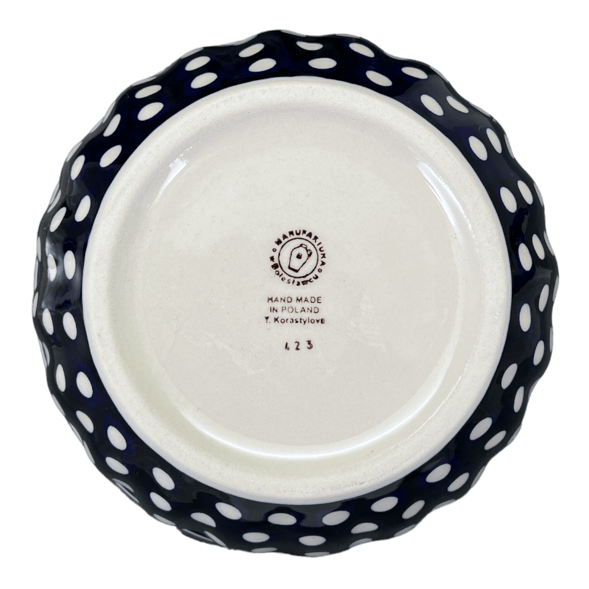 Bowl, Round, 7.75" in "Hello Dotty" by Manufaktura | M085T-9