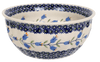 Polish Pottery 9" Bowl (Lily of the Valley) | M086T-ASD at PolishPotteryOutlet.com