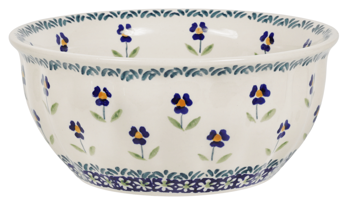 Bowl, Round, 7.75" in "Forget Me Not" by Manufaktura | M085T-ASS